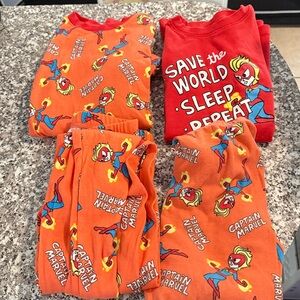 Captain Marvel Pajama 4 piece set